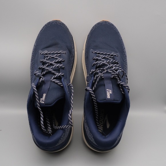 Brooks Ghost Max 2 Shoes Men Size 15 Peacoat Stone Biscuit Sneakers 1104311D453 - Picture 7 of 11